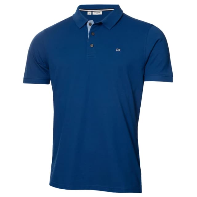 Calvin Klein Golf Mens Short Sleeve Performance Polo Shirt Dresdenb male Small