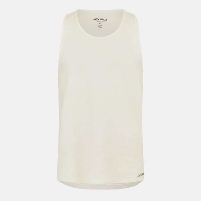 Jack Wills Mens JW Texture Regular Fit T-Shirt Bone male S