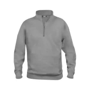 Clique Unisex Adult Basic Half Zip Sweatshirt (4XL) (Grey Melange)