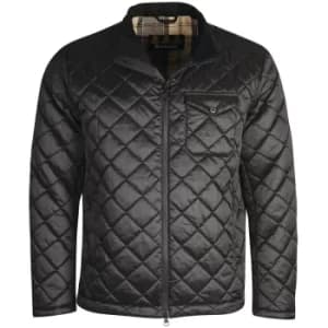 Barbour Mens City Quilted Jacket Black/Dress Medium