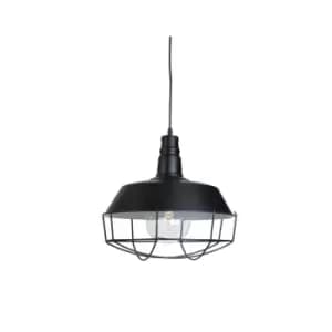 Akaki Dome Ceiling Pendant 1 Light Black