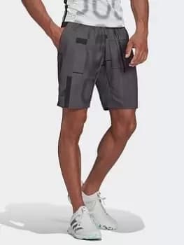 adidas Club Graphic Tennis Shorts, Red/Black Size M Men