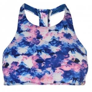 Gul High Neck Crop Bikini Top Ladies - Pink AOP