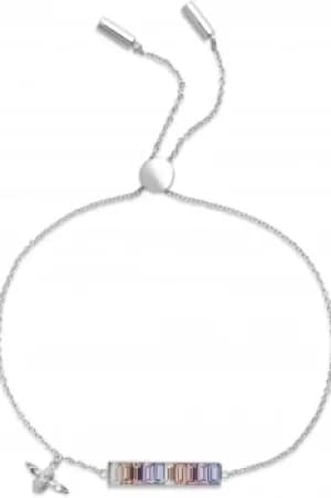 Olivia Burton Jewellery Rainbow Bee Rainbow Bee Baguette Bar Bracelet Silver