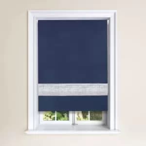 Diamante Blackout Roller Blind Navy Navy Blue