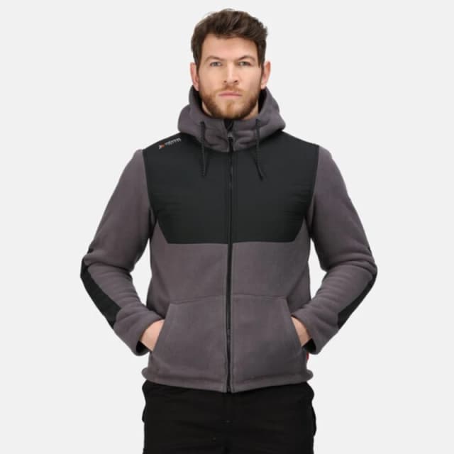 Regatta Professional Mens Hooded Jacket in Black Size: Small Black Male S