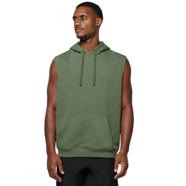 Proact Mens Sleeveless Hoodie in Dark Green Size: XS Dark Green Male XS