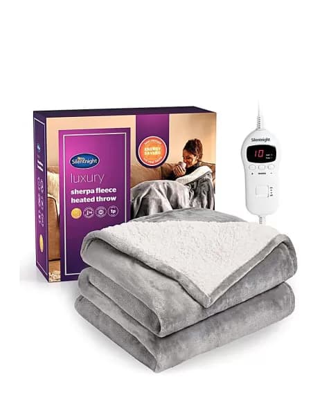 Silentnight Sherpa Heated Throw