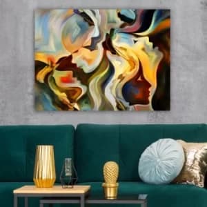 230711539_70100 Multicolor Decorative Canvas Painting