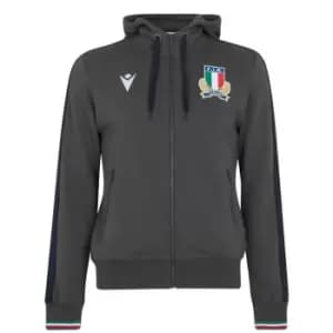 Macron Italy Full Zip Hoodie Mens - Blue