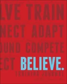 Believe Training Journal (Classic Red, Updated by Lauren Fleshman
