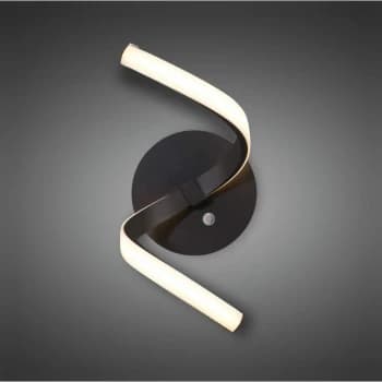 Nur Touch Dimmer wall light 10W LED 2800K, 850lm, frosted acrylic / oxidized brown