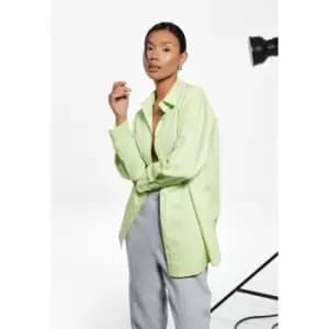 Missguided Oversized Poplin Shirt - Green