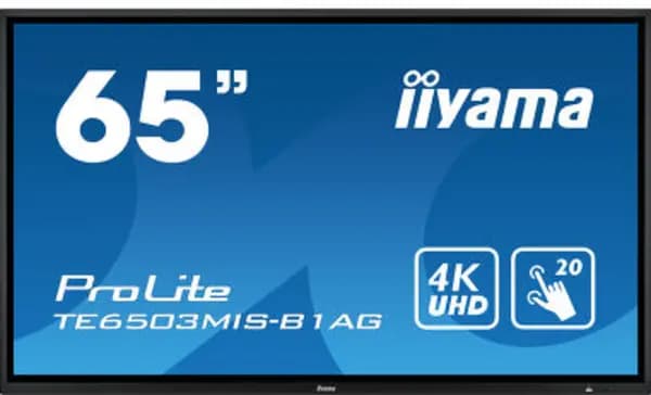 65" Touch Screen Monitor 20 Point Touch HDMI and USBs350 cd/m2 VESA Wall Mount 600 x 400mm