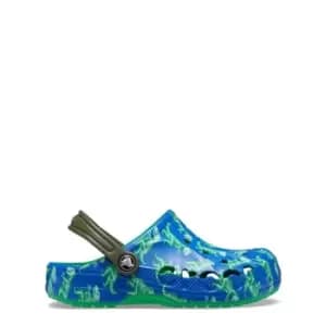 Crocs Baya Print Clog Childrens - Blue