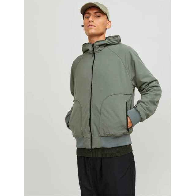 Jack and Jones Logo Hoodie Mens - Green Green M
