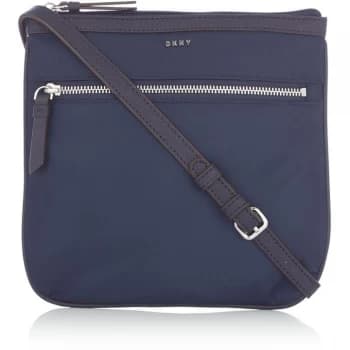 DKNY Casey Zip Cross Body Bag - Navy