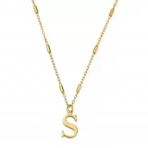 Gold Iconic Initial S Necklace GNCC4041S