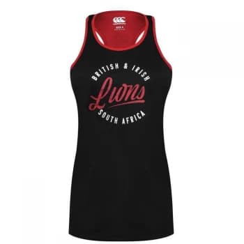 Canterbury British and Irish Lions Racer Vest Ladies - Black/Red