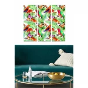 MDF253184131 Multicolor Decorative MDF Painting (3 Pieces)