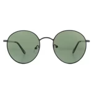 Round Black G15 Green Polarized Sunglasses