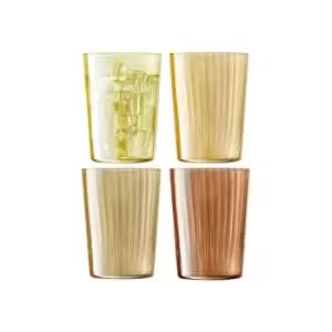 LSA Gems Tumbler 560ml Assorted Amber Set Of 4