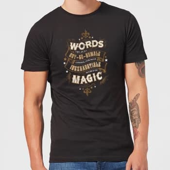 Harry Potter Words Are, In My Not So Humble Opinion Mens T-Shirt - Black - XS - Black