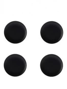 Maxwell & Williams Maxwell & Williams Caviar Black 15cm Coupe Plates ; Set Of 4