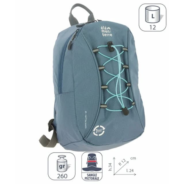 elementerre matawin 12 l backpack Bleu Unisex 12 L