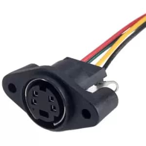 BKL 0204025 4-Pin DIN Chassis Mount Socket