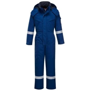 Portwest - FR53RBRM - sz M FR Anti-Static Winter Coverall - Royal Blue