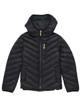 Barbour International Girls Silverstone Quilt Jacket - Black, Size 12-13 Years, Women