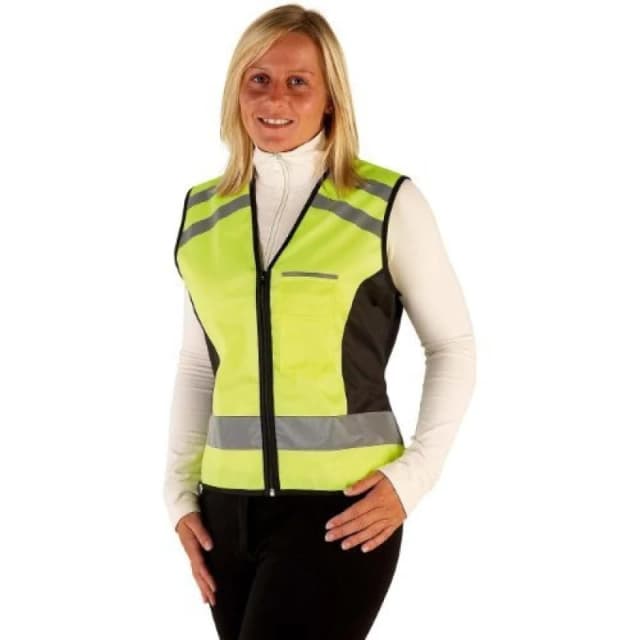 HyVIZ Please Pass Wide & Slow Reflective Waistcoat in Yellow Size: Small Yellow Unisex S