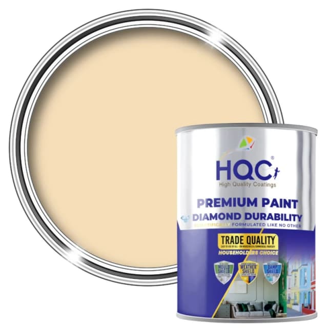 Hqc Kitchen & Bathroom Paint - Mould Resistant, Washable & Durable - Light Beige - 2.5L