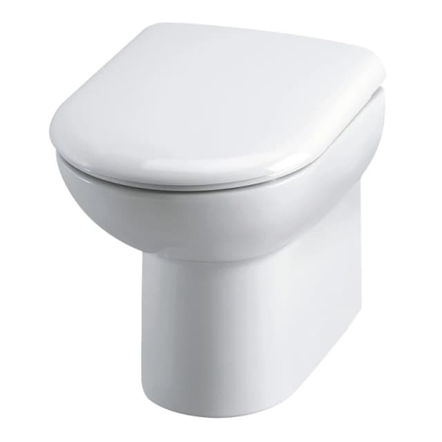 Balterley D-Shape Back To Wall Toilet Pan - 400mm x 375mm x 535mm White