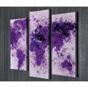 UC100 Multicolor Decorative Canvas Painting (3 Pieces)