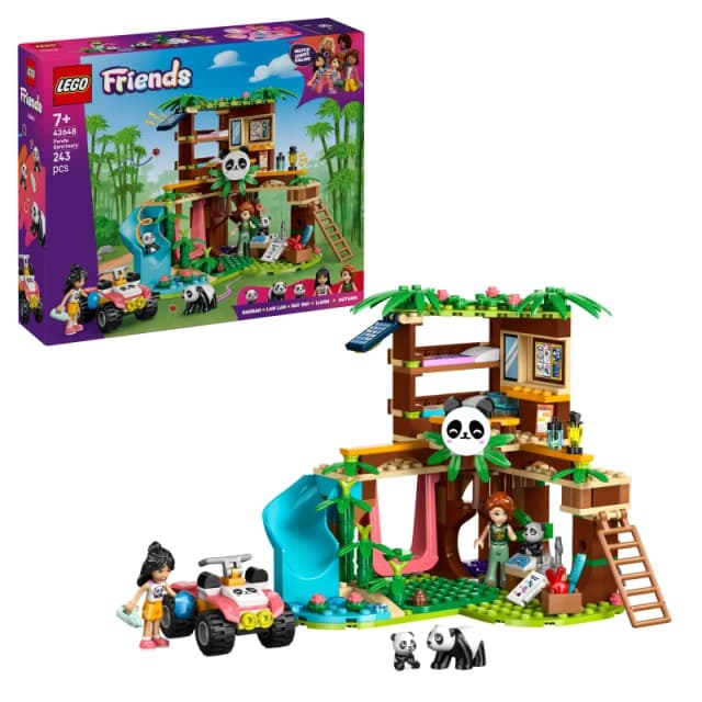 LEGO LEGO Friends Panda Sanctuary Animal Care Building Set Toy 42648 Panda Sanctuary female One Size
