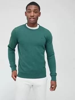 Superdry Embroidered Logo Crew Neck Sweat - Green Size M Men