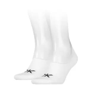 Calvin Klein High Foot Socks 2 Pack Mens - White