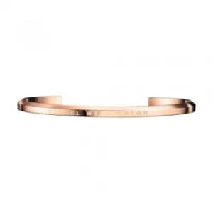 Daniel Wellington Small Classic Rose Gold Plated Cuff Bangle...