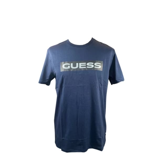 Guess T-Shirt Guess Bsc HD Metallic Bleu Male XS