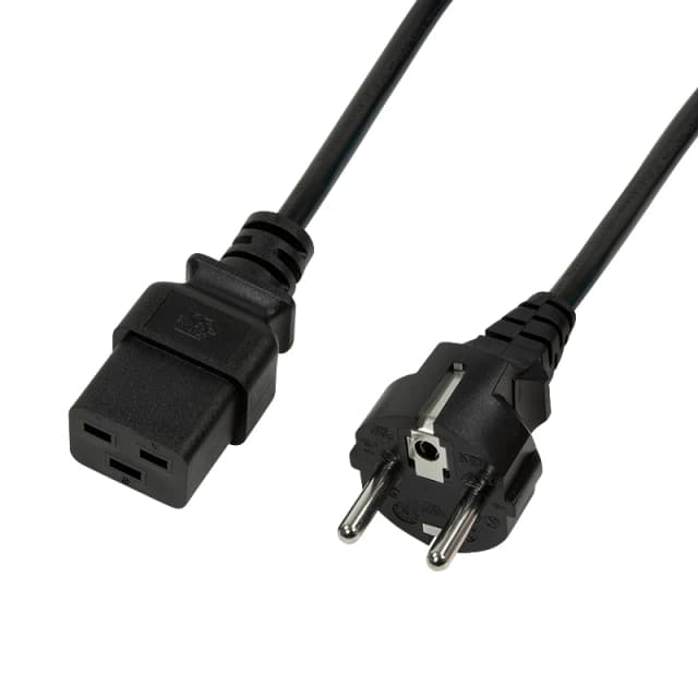 LogiLink CP151 power cable Black 1m CEE7/7 IEC C19