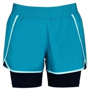 New Balance 2 in 1 Shorts Ladies - Blue/Black