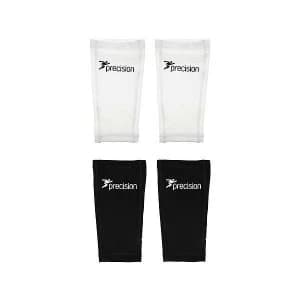 Precision Pro Matrix Shinguard Sleeves White/Black Large