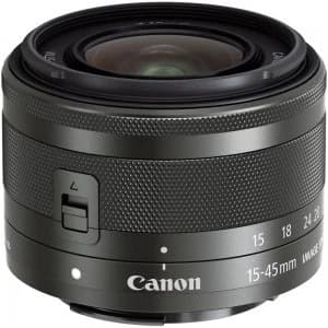Canon EF M 15 45mm f3.5 6.3 IS STM Lens Graphite White Box