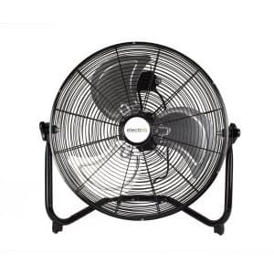 electriQ 18" Black High Velocity Floor Fan.