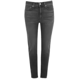 Rag and Bone Nina High Rise Ankle Grazer Jeans - Black