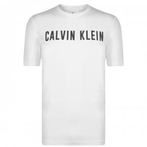Calvin Klein Performance Logo Short Sleeved T Shirt - Bright White