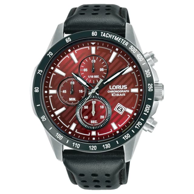 Lorus Lorus Chronograph Analogue Watch Mens - Black One Size