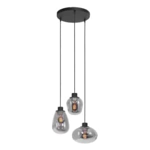 Reflexion Cluster Pendant Ceiling Light Matt Black